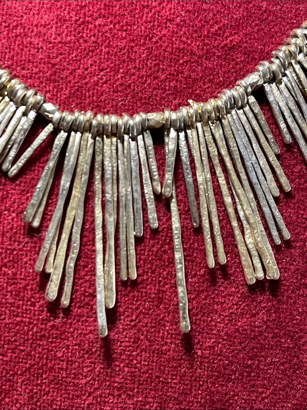 Anthropologie Mixed Metal Statement Necklace - Picture 2 of 3